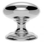 Huge Victorian Polished Chrome Centre Knob (AC055CP)